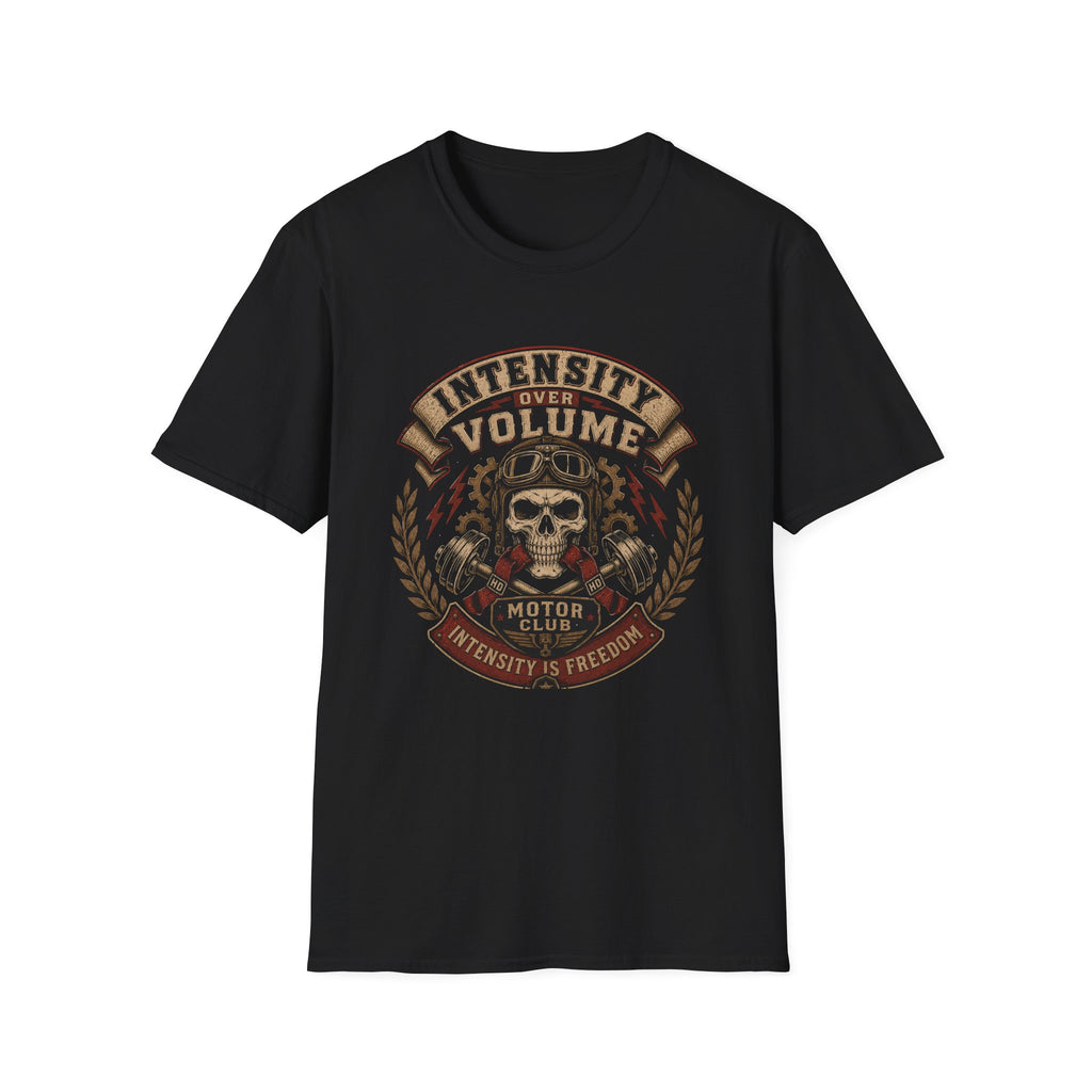 Intensity Over Volume Skull Motorcycle T-Shirt