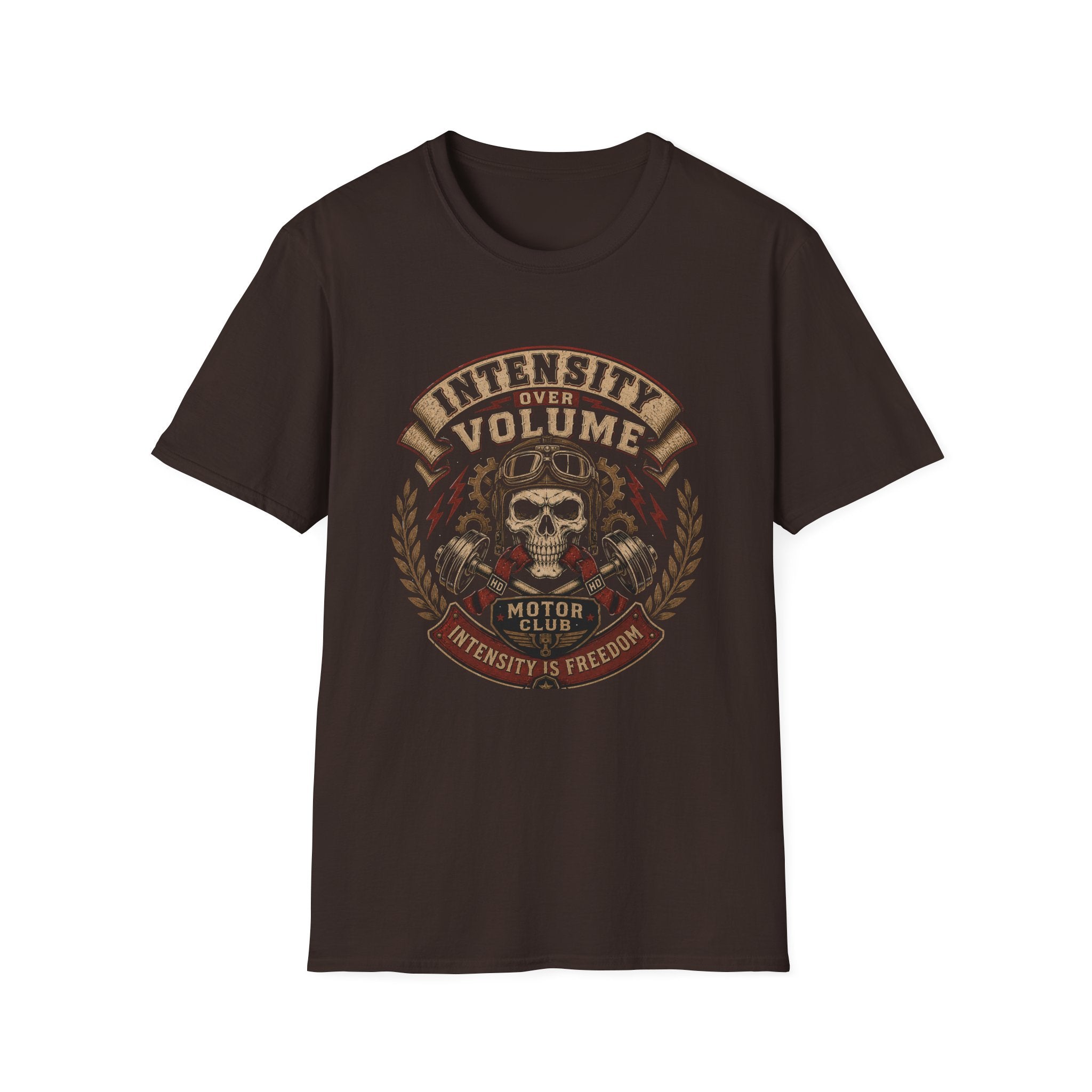 Intensity Over Volume Skull Motorcycle T-Shirt