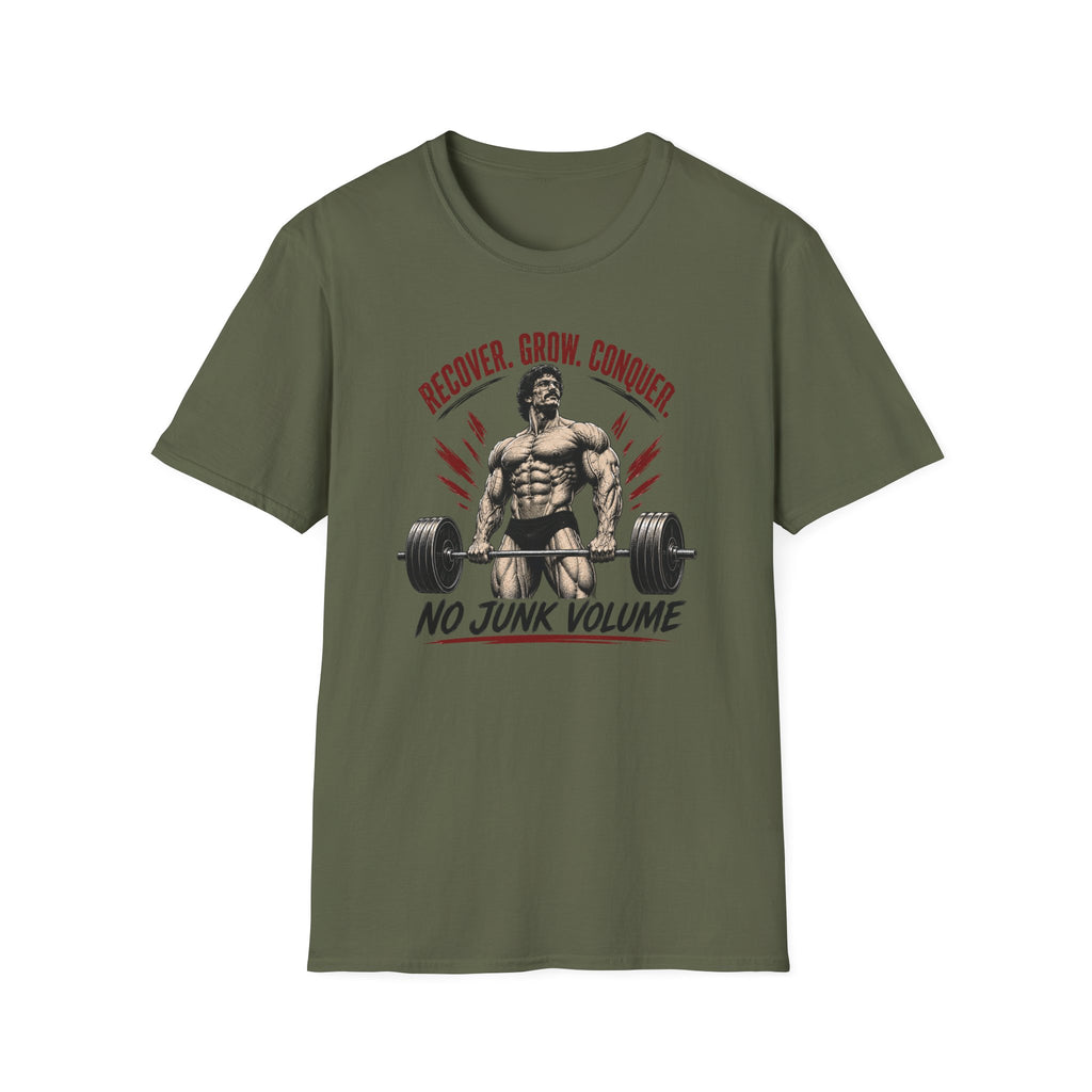 Recover Grow Conquer , No Junk Volume T-Shirt