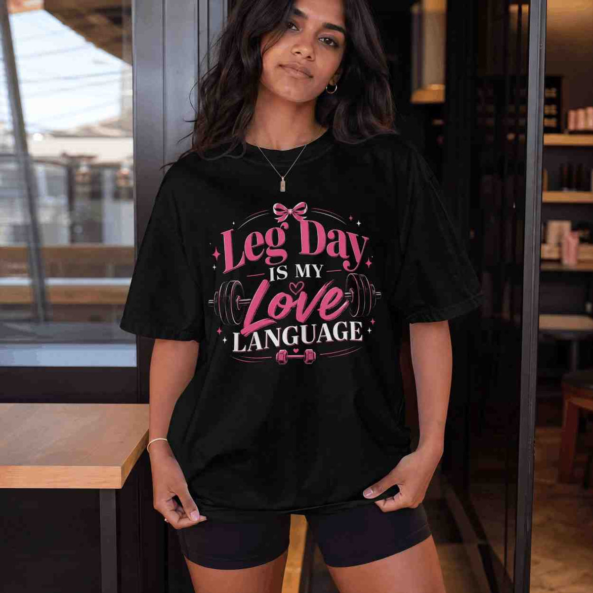 Leg Day Is My Love Language Oversized T-shirt